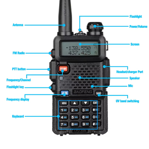 <span class=keywords><strong>Baofeng</strong></span> UV 5R UV5R 8W Yetişkinler İçin Telsiz, Otel Restoran Malzemeleri UHF VHF Çift Bantlı Telsiz, CE FCC Rohs Sertifikalı - Product Image 2