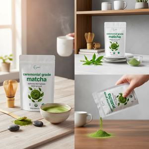 Té adelgazante Certificado en polvo japonés orgánico de alta calidad Micro <span class=keywords><strong>Matcha</strong></span> en bolsa reciclable de etiqueta privada - Product Image 3