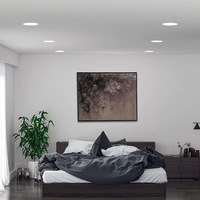 Nouveau Downlight LED Encastré en Fer, Rond Linéaire, 120V, Dimmable, Conforme Energy Star