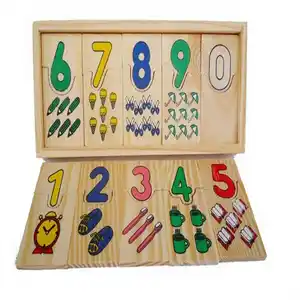 1 Set Baby Educational Early Learning Holz spielzeug Digital Matching Plate Kinder Mathematik unterricht Abacus Sensory Toys
