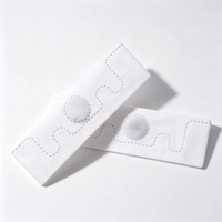Étiquettes RFID étanches Newbega 70*20mm tissées blanches Qstar-6S UHF ISO 18000-6C & HF Type A NFC Dual EPC 160/256 bits pour blanchisserie
