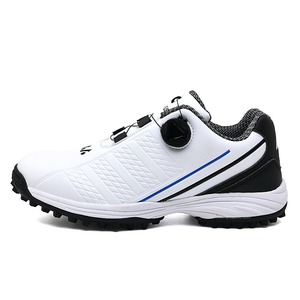 Chaussures de golf homme hiver-été, semelle extérieure en caoutchouc, imperméables, cuir véritable, doublure en mesh, semelle à crampons - Product Image 3