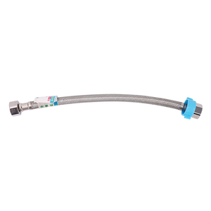 Manguera de malla de acero inoxidable de alta densidad con 4 capas de protección (SS+EPDM+Adhesivo+SS) para una larga vida útil. Envío en 24 horas. - Product Image 1