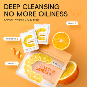 Masque de nuit pour le visage à la vitamine C LAIKOU, 12 pièces, hydratant, liftant, raffermissant, crème de nuit pour le visage VC, masques faciaux - Product Image 2