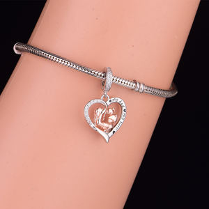 Breloque en argent 925 pour bracelet Fit Original Pan, <span class=keywords><strong>père</strong></span> et fille, <span class=keywords><strong>mon</strong></span> <span class=keywords><strong>père</strong></span>, <span class=keywords><strong>mon</strong></span> <span class=keywords><strong>héros</strong></span>, pour femmes, fabrication de bijoux commémoratifs - Product Image 3