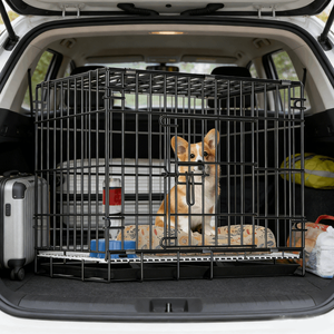 <span class=keywords><strong>Cage</strong></span> pour chien de petite et moyenne taille, renforcée, pliable, en fil métallique solide, pour chiens et chats, utilisation en intérieur - Product Image 3