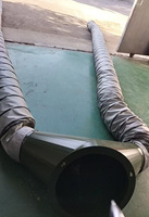 Conduit d'air flexible en PVC ignifuge en spirale de 600 mm x 5 m pour tunnel, laboratoire, sous-sol