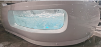 Baignoire autoportante intelligente de luxe pour hôtel et gîte, 2 personnes, multifonctionnelle, avec fonction de surf, chauffée et à bulles, ambiance relaxante