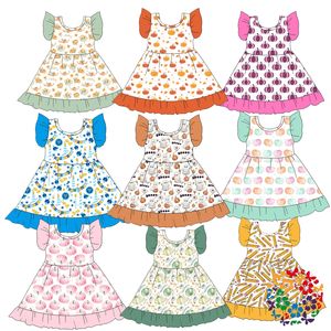 Robes pour petites filles, manches bouffantes, décontractées, pour fête d'anniversaire, <span class=keywords><strong>robe</strong></span> d'été pour tout-petits, <span class=keywords><strong>robe</strong></span> tourbillonnante, 0-6 ans - Product Image 1