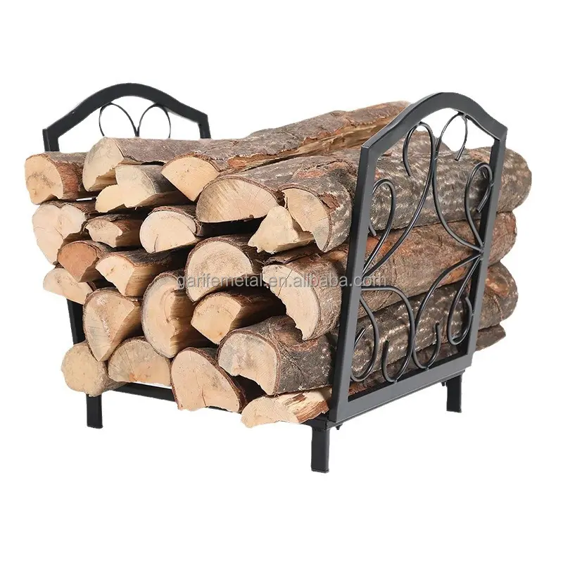 Hot sale factory high quality wood storage outdoor indoor steel log rack for firewood