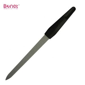 Bnf0225 Stainless Steel Long Plastic Handle Manicure Metal Finger Nail File