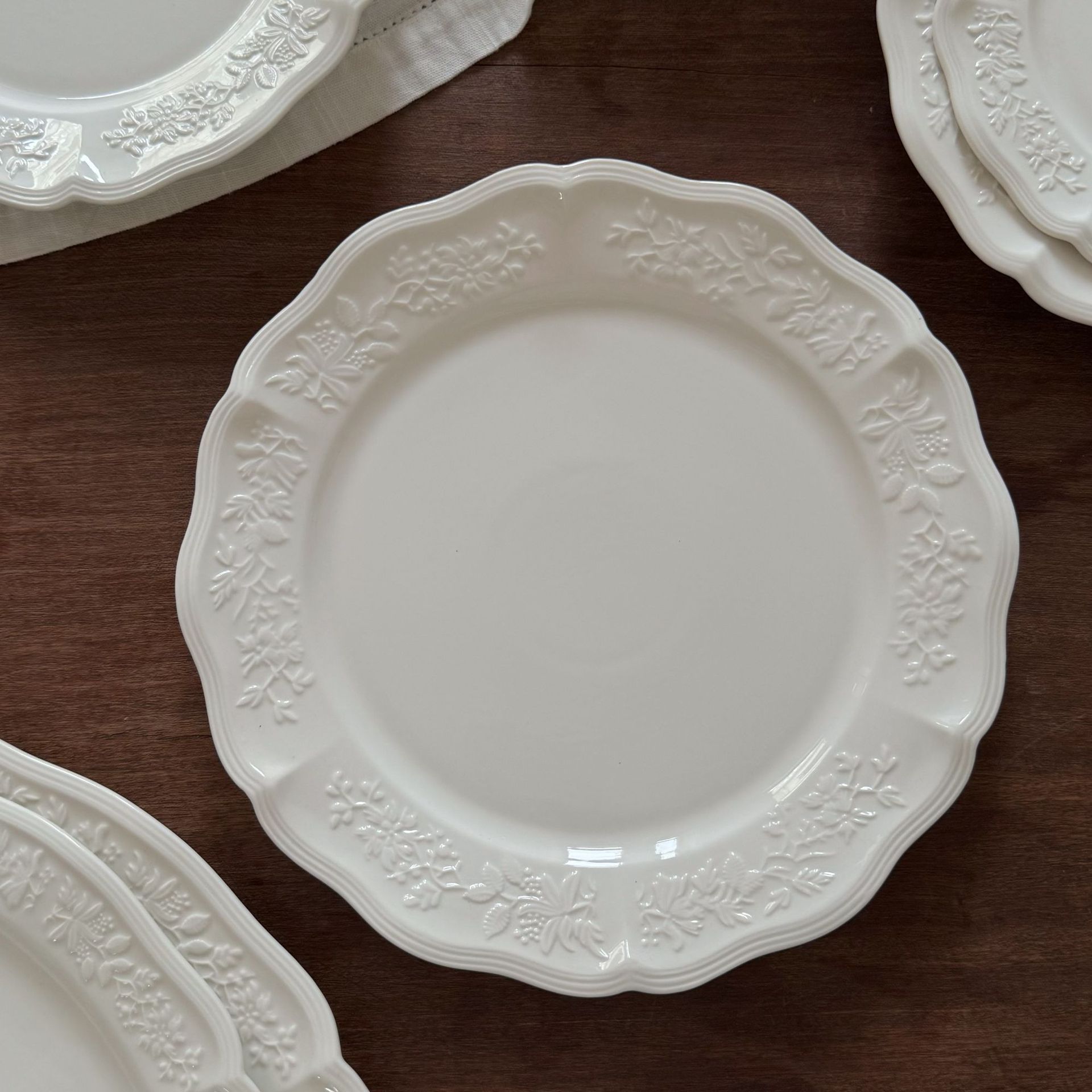 Assiette blanche 7,5 pouces