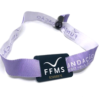 Bracelets en tissu tissé personnalisés avec logo pour festivals de musique et événements – Vente en gros