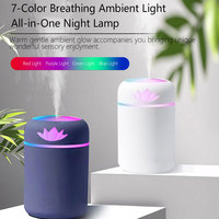 Petit diffuseur d'aromathérapie, mini humidificateur ultrasonique silencieux et coloré en forme de tasse, pour bureau, maison, hôtel, avec lumière d'ambiance USB pour voiture