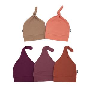 Gorro de bebé de punto de invierno Unisex para recién nacidos, bebés, niños pequeños, gorro cálido con cierre de cubo para niños, gorro con tela de costilla, Baberos para bebés - Product Image 3