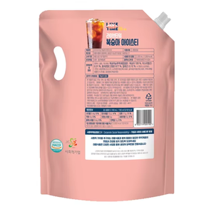 Thé glacé coréen à la pêche Live Time, boisson rafraîchissante aux fruits et légumes, jus sucré pour l'été, vente en gros - Product Image 3