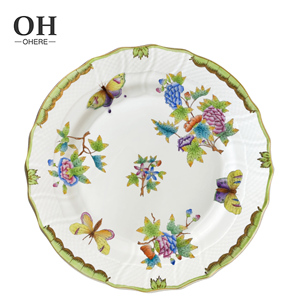 Керамические тарелки с цветочным рисунком - Product Image 3
