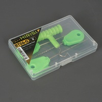 Aiguilles à appâts de pêche à la carpe Hirisi, 4 pièces, avec boîte, outils d'appât de pêche, accessoires de pêche, vert BT06