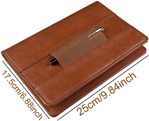 Porte-dossier en cuir PU personnalisé A5, à Clip métallique, pour dossiers <span class=keywords><strong>de</strong></span> conférence, étiquette <span class=keywords><strong>de</strong></span> styliste - Product Image 4
