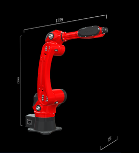 BRTIRUS1510A Nuevo Robot de Soldadura MIG Industrial de Alta Definición de 6 Ejes IP54 con Accionamiento Servoeléctrico, Capacidad 30, Acero Inoxidable - Product Image 2