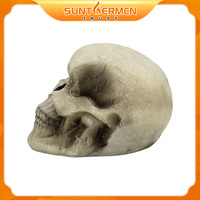 Sculpture décorative en fibre céramique en forme de crâne pour brûleur de cheminée à gaz, résistante aux hautes températures, accessoires pour cheminée