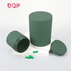 High Quality 250ml 600ml <b>Plastic</b> Matte Soft Touch HDPE Bottle Capsule Packaging Pill Capsule <b>Jars</b> With Screw Lid - Product Image 3