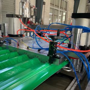 Volautomatische Plastic Hoogwaardige Kunststof Pvc Golfplaten Dakplaat <span class=keywords><strong>Machine</strong></span>/Fabriek Om Geglazuurde Dakpannen Te Maken - Product Image 2