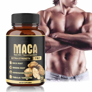 Cápsulas de Maca Negra Herbal Natural de Alta Concentración + Arginina, Promueven el Crecimiento Muscular, Mejoran la Energía y el Equilibrio Hormonal - Product Image 1