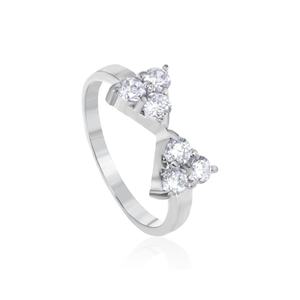 แหวนเพชรทองคำขาว แหวนแต่งงานทองคำ แหวนเครื่องประดับ แหวนสวยงามสำหรับผู้หญิง ประเภทเครื่องประดับ - Product Image 5