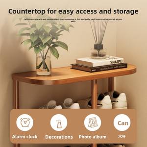 Zapatero <span class=keywords><strong>de</strong></span> Bambú <span class=keywords><strong>de</strong></span> Gran Capacidad, Organizador Multicapa para Puerta <span class=keywords><strong>de</strong></span> Entrada, Ahorra Espacio, Estante para Botas - Product Image 6