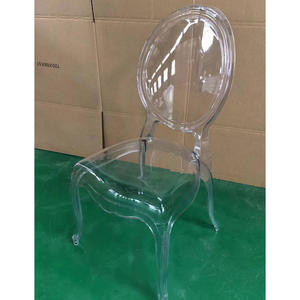 Kursi kristal transparan Modern <span class=keywords><strong>2025</strong></span> untuk pernikahan akrilik bulat belakang Hotel jamuan rumah furnitur-pabrik grosir - Product Image 2