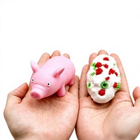 Jouet anti-stress en TPR en forme de cochon mignon, fait main, avec blocs de construction à l'intérieur, sonore (ASMR), pour le soulagement du stress, jouet promotionnel, cadeau farfelu