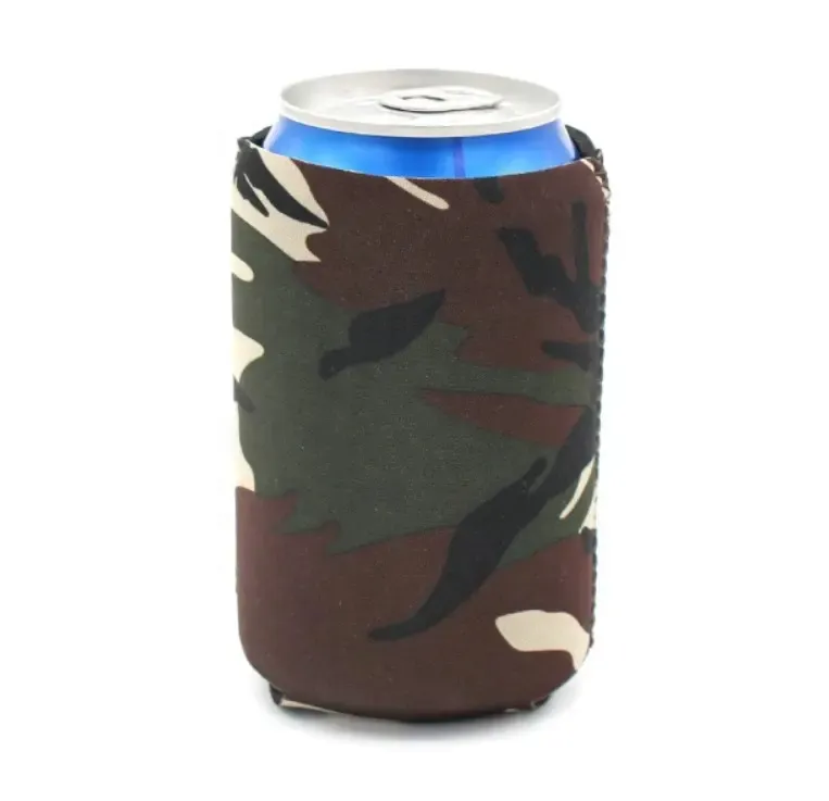 Logo promozionale di alta qualità in Neoprene può calamitare stubby cooler birra couzy stampa mimetica manicotto per inscatolare