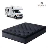 Matelas hybride à ressorts ensachés et mousse à mémoire de forme - Design moderne, fermeté moyenne, tailles Queen/King, compressé en boîte