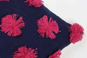 ปลอกหมอนอิงลายทัฟท์สไตล์โบโฮ สีดำและสีงาช้าง ปลอกหมอนตกแต่งโซฟา - Product Image 4