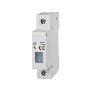 Luz indicadora modular blanca Gloca de 240V con pantalla LED para paneles eléctricos - Product Image 1