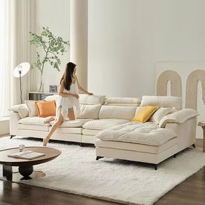 Juego de sofá modular moderno de terciopelo de lujo en forma de L <span class=keywords><strong>extensible</strong></span> para el hogar, Villa, sofá seccional italiano minimalista de lujo de terciopelo - Product Image 4