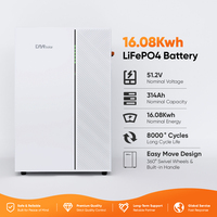 Batterie au lithium LifePO4 basse tension 51,2 V 314 Ah 16 kWh DAH Solar pour l'énergie solaire résidentielle