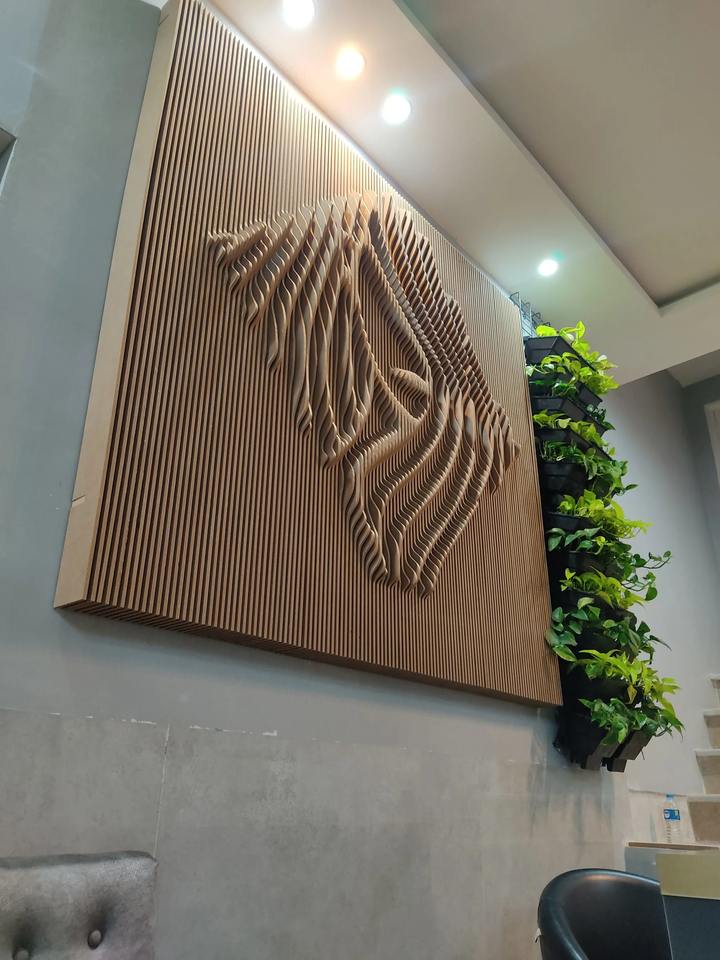 Custom Parametric Wooden Wall Art - Geometric Wood Decor for Home ...