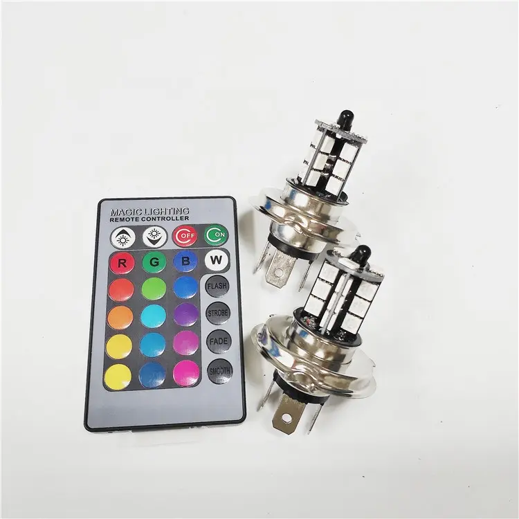 H4 RGB led sis farları ampuller