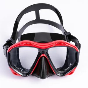 Máscara de Buceo de Doble Lente, Vidrio Templado, Silicona Líquida, para Adultos, Snorkel, Deportes Acuáticos - Product Image 1