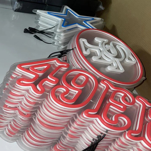 Usb Powered Led Neon Ánh sáng Vòng cổ có thể điều chỉnh độ sáng cho bé trai đội bóng đá logo cổ vũ tường Quà Tặng - Product Image 6