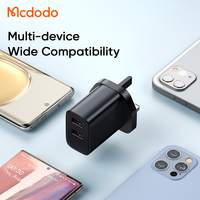 Chargeur USB intelligent Mcdodo 479, chargeur universel à double port pour voyage rapide, PCB 5V 2.4A, chargeur mural USB avec câble Micro 3A 1.2M