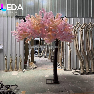 ต้นซากุระประดิษฐ์สีชมพูขาวสุดหรูจาก LEDA Wholesale ต้นเชอร์รี่บลอสซัมประดิษฐ์แบบขยายได้ สำหรับตกแต่งห้างสรรพสินค้า ร้านอาหาร และสวน - Product Image 6