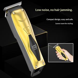 Mini tondeuse à cheveux sans fil avec tête en acier inoxydable, écran LCD, rechargeable 1000 mAh, sans dommages, pour barbiers et coupe de barbe - Product Image 5