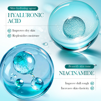 BIOAOUA prix de gros OEM mucine d'escargot et niacinamide masque facial coréen ensemble de masques en feuille éclaircissants et hydratants pour une peau éclatante