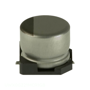 ตัวเก็บประจุแบบยึดติดบนพื้นผิว220 uF ตัวเก็บ UWX0G221MCR1GB สารส้ม220 uF 20% 4V SMD ของแท้ - Product Image 1