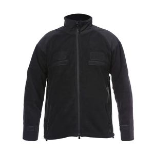 Chaqueta Softshell Táctica de Forro Polar Antibolitas para Hombre, Cortavientos con Cremallera, Otoño, Logotipo Bordado Personalizado - Product Image 2