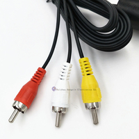 Câble vidéo coaxial RCA en PVC pour consoles PS2/PS1, lecteurs DVD et home cinéma – Vente en gros usine