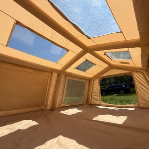 Tente <span class=keywords><strong>gonflable</strong></span> modulaire en coton TC 18.16 ㎡   Tente pneumatique extensible pour camping familial et glamping avec <span class=keywords><strong>annexe</strong></span> - Product Image 5